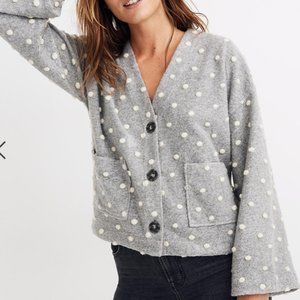 Madewell Texture & Thread Boxy Bobble Cardigan XXS
